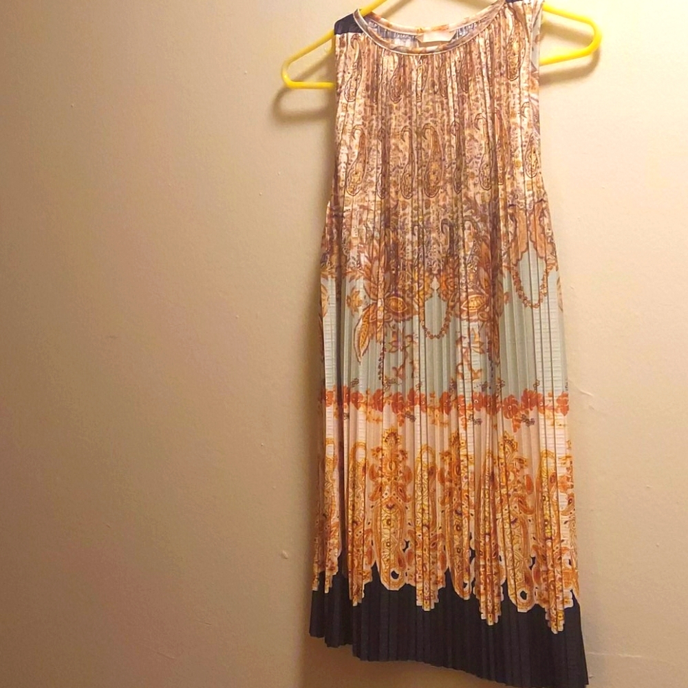 SOLD Mini Pleated Dress
